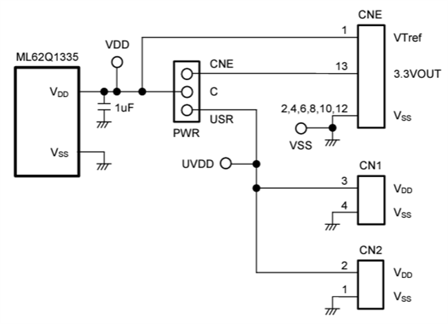 Schaltungsanordnung - ROHM Semiconductor RB-D62Q1335TD20 Referenzboard